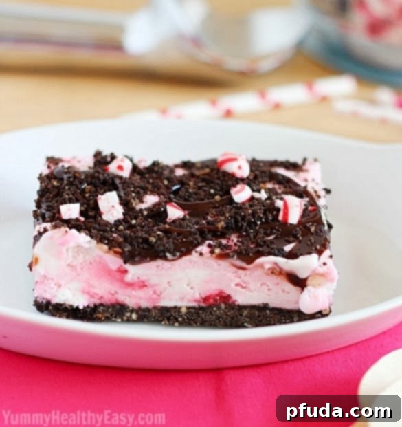 Peppermint Ice Cream Cookie Bars, a beloved family favorite dessert, featuring creamy Real California Ice Cream.