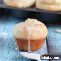 Delicious 30-Minute Orange Rolls with a sweet lemon glaze, perfect for a quick breakfast or dessert.