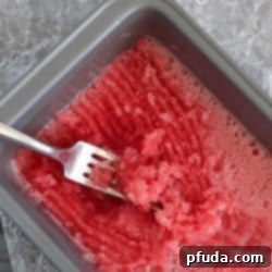 Watermelon Granita - the EASIEST frozen dessert you will ever make! Only 3 ingredients and unbelievably tasty!