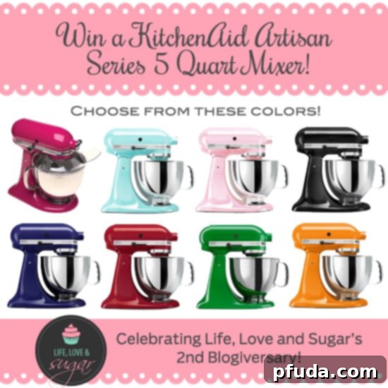 Decadent Banana Bread Cake 2 A KitchenAid stand mixer, essential for baking, featured in a giveaway for bakers.