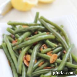 Lemon Green Beans Amandine - a vibrant and easy vegetable side dish