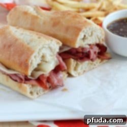 Quick and Easy French Dip 2 Make this Easy French Dip Sandwich with only a few ingredients. Flavorful, delicious and easy as can be!
