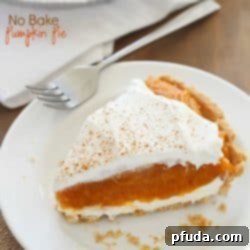Chilled Pumpkin Dream 2 No Bake Pumpkin Pie - the easiest pumpkin pie that (obviously!) needs no oven time! Soft, creamy, simple and delicious!