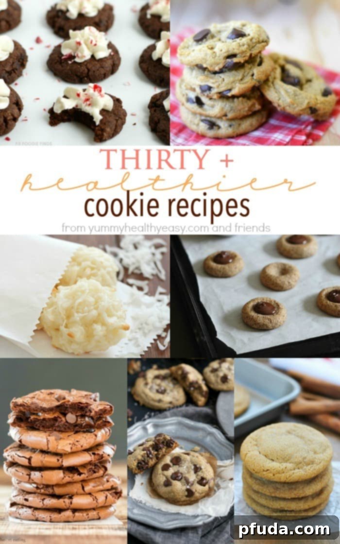30+ Healthier Cookie Recipes Roundup - Discover delicious and healthy cookie recipe options from top food bloggers, perfect for your holiday baking list. Enjoy guilt-free treats that taste amazing and save on calories!