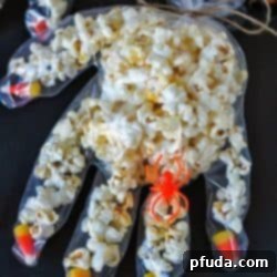 Halloween Popcorn Hands recipe image