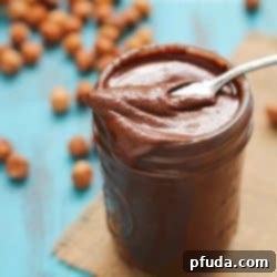 Homemade Nutella - an incredibly easy and delicious chocolate hazelnut spread you can make right at home.