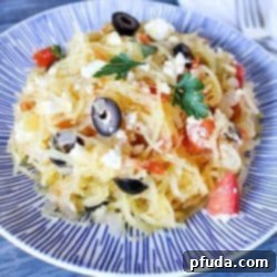 Greek Spaghetti Squash for an incredible healthy side dish!