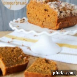 Pumpkin Quinoa Gingerbread Loaf
