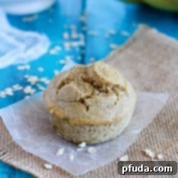 Flourless Blender Banana Oat Delights 2 Healthy and easy flourless muffins made using only a blender - no bowls! You will love how moist and flavorful these gluten free muffins are and they're made with NO oil or butter!