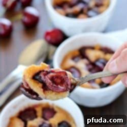 Perfect Individual Cherry Cobblers 2 This Mini Cherry Cobbler Recipe makes four individual sized cherry cobblers. It is so simple! You don't even have to stir it at all before baking! It's just three layers of goodness poured right on top of each other and then baked. One less spoon to wash! It's easy to make and is an impressive dessert, especially for summer! #ad #truvia