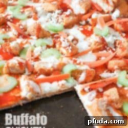 Easy Buffalo Chicken Pizza