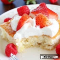 Easy 2-ingredient fluff cake recipe, low calorie and fat-free dessert.