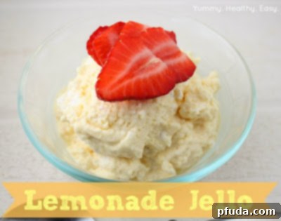 Fluffy Lemonade Jello Light and refreshing Fluffy Lemonade Jello