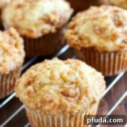 Guilt-Free Banana Muffins 2 Skinny Banana Muffins with a crazy delicious crumble topping! These banana muffins are the best way to use up those brown bananas on your counter and they're healthier thanks to a few awesome ingredient swaps! AD